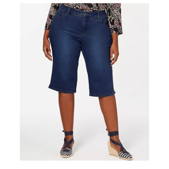 Charter Club Pants - Charter Club Women's Plus Size Bristol Skimmer Jean Shorts - 16W